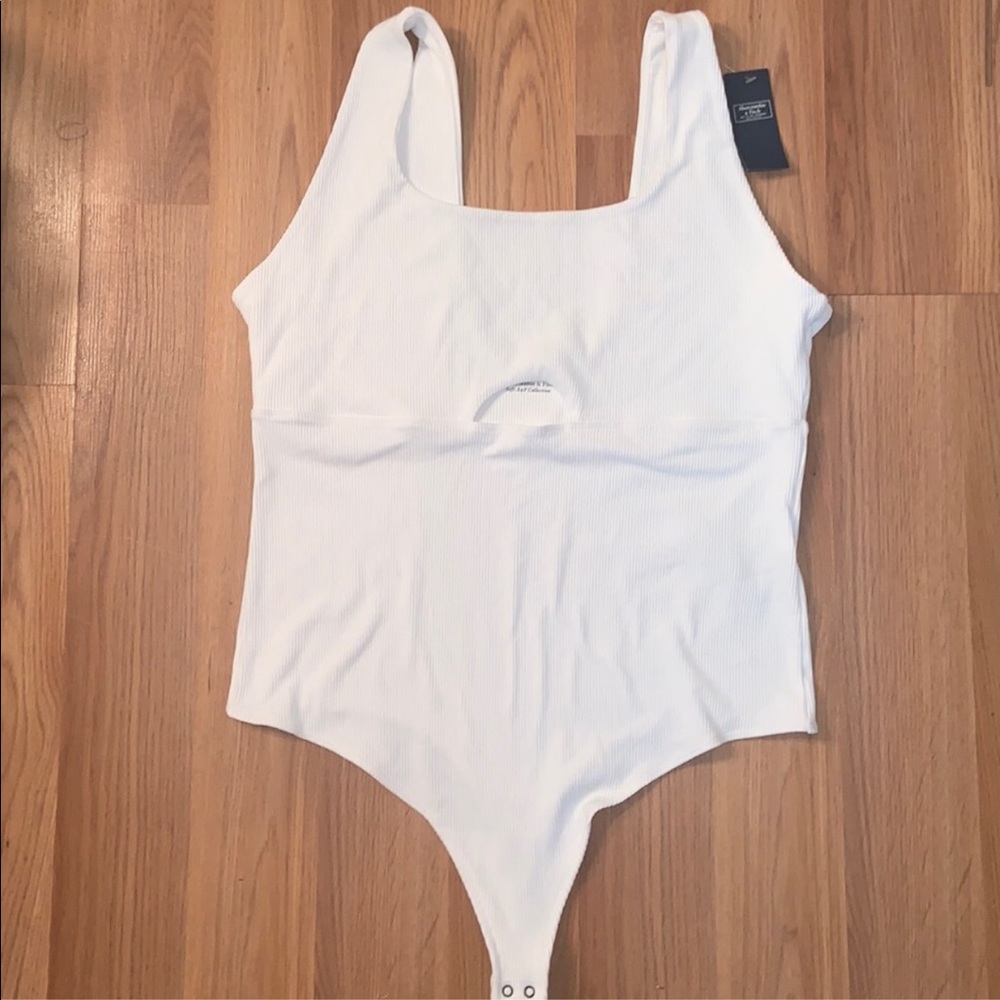 NWT Abercrombie & Fitch white cutout bodysuit